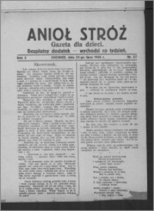 Anioł Stróż : gazeta dla dzieci : bezpłatny dodatek 1925.07.23, R. 2, nr 27