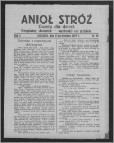 Anioł Stróż : gazeta dla dzieci : bezpłatny dodatek 1925.09.17, R. 2, nr 35