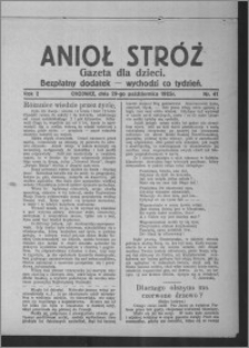 Anioł Stróż : gazeta dla dzieci : bezpłatny dodatek 1925.10.29, R. 2, nr 41