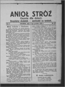 Anioł Stróż : gazeta dla dzieci : bezpłatny dodatek 1925.12.17, R. 2, nr 47