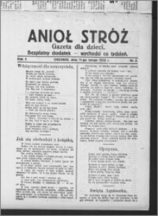 Anioł Stróż : gazeta dla dzieci : bezpłatny dodatek 1926.02.11, R. 3, nr 6