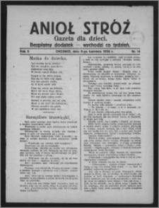 Anioł Stróż : gazeta dla dzieci : bezpłatny dodatek 1926.04.08, R. 3, nr 14