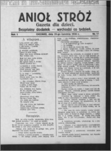 Anioł Stróż : gazeta dla dzieci : bezpłatny dodatek 1926.04.29, R. 3, nr 17