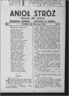 Anioł Stróż : gazeta dla dzieci : bezpłatny dodatek 1926.05.20, R. 3, nr 20