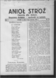Anioł Stróż : gazeta dla dzieci : bezpłatny dodatek 1926.06.10, R. 3, nr 23