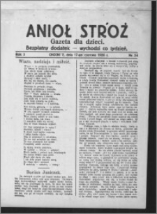 Anioł Stróż : gazeta dla dzieci : bezpłatny dodatek 1926.06.17, R. 3, nr 24