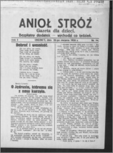 Anioł Stróż : gazeta dla dzieci : bezpłatny dodatek 1926.08.26, R. 3, nr 34