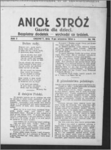 Anioł Stróż : gazeta dla dzieci : bezpłatny dodatek 1926.09.09, R. 3, nr 36