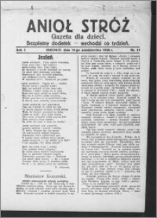 Anioł Stróż : gazeta dla dzieci : bezpłatny dodatek 1926.10.14, R. 3, nr 41
