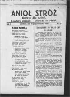 Anioł Stróż : gazeta dla dzieci : bezpłatny dodatek 1926.10.21, R. 3, nr 42