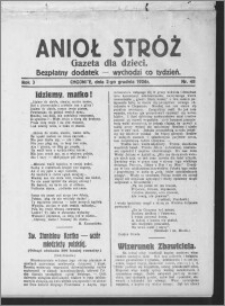 Anioł Stróż : gazeta dla dzieci : bezpłatny dodatek 1926.12.02, R. 3, nr 48