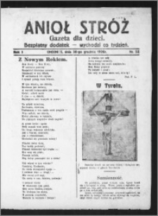 Anioł Stróż : gazeta dla dzieci : bezpłatny dodatek 1926.12.30, R. 3, nr 52