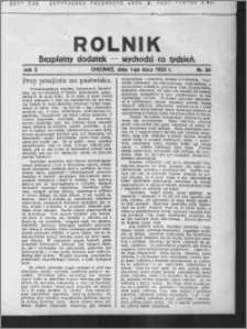 Rolnik : bezpłatny dodatek : wychodzi co tydzień 1926.07.01, R. 3, nr 26