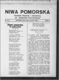 Niwa Pomorska : dodatek religijno-oświatowy i ludoznawczy do "Dziennika Pomorskiego" 1926.09.12, R. 1, nr 10