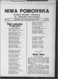 Niwa Pomorska : dodatek religijno-oświatowy i ludoznawczy do "Dziennika Pomorskiego" 1926.10.17, R. 1, nr 15