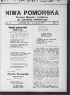 Niwa Pomorska : dodatek religijno-oświatowy i ludoznawczy do "Dziennika Pomorskiego" 1926.11.07, R. 1, nr 18