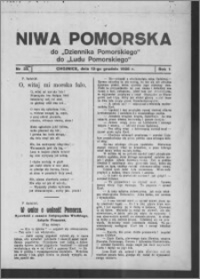 Niwa Pomorska : dodatek religijno-oświatowy i ludoznawczy do "Dziennika Pomorskiego" 1926.12.12, R. 1, nr 23