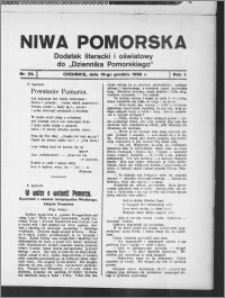 Niwa Pomorska : dodatek religijno-oświatowy i ludoznawczy do "Dziennika Pomorskiego" 1926.12.19, R. 1, nr 24
