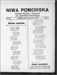 Niwa Pomorska : dodatek religijno-oświatowy i ludoznawczy do "Dziennika Pomorskiego" 1926.12.25, R. 1, nr 25