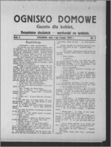 Ognisko Domowe : gazeta dla kobiet : bezpłatny dodatek : wychodzi co tydzień 1925.02.01, R. 2, nr 5