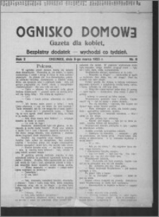 Ognisko Domowe : gazeta dla kobiet : bezpłatny dodatek : wychodzi co tydzień 1925.03.08, R. 2, nr 8