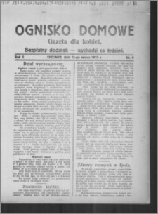 Ognisko Domowe : gazeta dla kobiet : bezpłatny dodatek : wychodzi co tydzień 1925.03.15, R. 2, nr 9