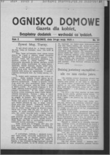 Ognisko Domowe : gazeta dla kobiet : bezpłatny dodatek : wychodzi co tydzień 1925.05.24, R. 2, nr 19