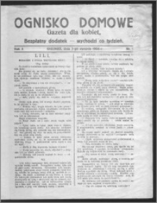 Ognisko Domowe : gazeta dla kobiet : bezpłatny dodatek : wychodzi co tydzień 1926.01.03, R. 3, nr 1