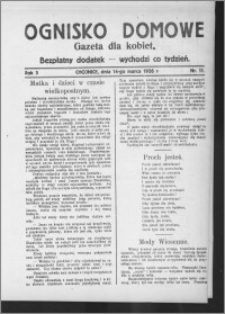 Ognisko Domowe : gazeta dla kobiet : bezpłatny dodatek : wychodzi co tydzień 1926.03.14, R. 3, nr 11