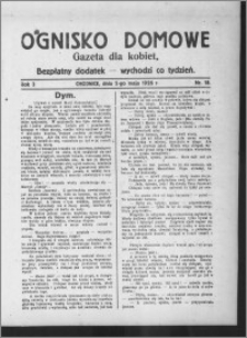 Ognisko Domowe : gazeta dla kobiet : bezpłatny dodatek : wychodzi co tydzień 1926.05.02, R. 3, nr 18