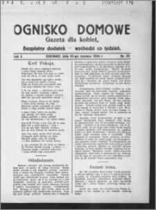Ognisko Domowe : gazeta dla kobiet : bezpłatny dodatek : wychodzi co tydzień 1926.06.02[!], R. 3, nr 22