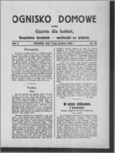Ognisko Domowe : gazeta dla kobiet : bezpłatny dodatek : wychodzi co tydzień 1926.12.12, R. 3, nr 50