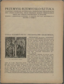 Przemysł, Rzemiosło, Sztuka 1922, R. 2, nr 3