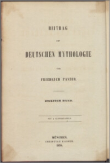 Bayerische Sagen und Bräuche : Beitrag zur deutschen Mythologie. Bd. 2