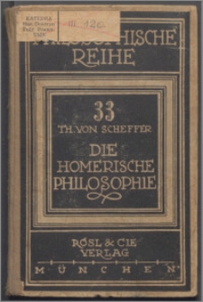 Die homerische Philosophie