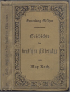 Geschichte der deutschen Litteratur