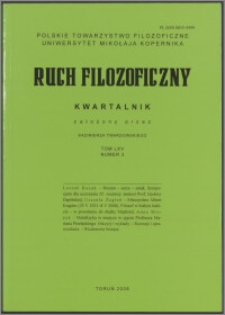 Ruch Filozoficzny. T. 65, nr 3