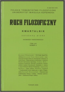 Ruch Filozoficzny. T. 65, nr 4