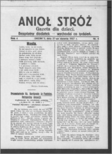 Anioł Stróż : gazeta dla dzieci : bezpłatny dodatek 1927.01.27, R. 4, nr 4