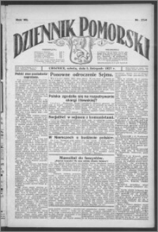 Dziennik Pomorski 1927.11.05, R. 7, nr 254