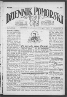 Dziennik Pomorski 1927.11.13, R. 7, nr 261