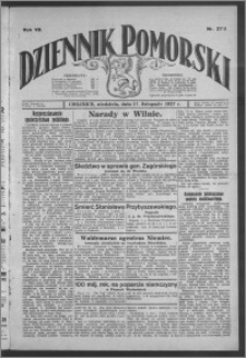 Dziennik Pomorski 1927.11.27, R. 7, nr 273
