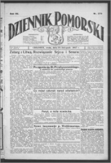 Dziennik Pomorski 1927.11.30, R. 7, nr 275