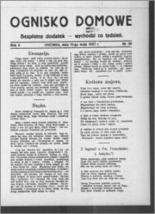 Ognisko Domowe : gazeta dla kobiet : bezpłatny dodatek : wychodzi co tydzień 1927.05.15, R. 4, nr 20
