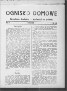 Ognisko Domowe : gazeta dla kobiet : bezpłatny dodatek : wychodzi co tydzień, R. 4, nr 46