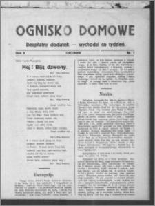 Ognisko Domowe : gazeta dla kobiet : bezpłatny dodatek : wychodzi co tydzień, R. 5, nr 1