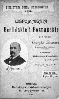 Wspomnienia berlińskie i poznańskie z r. 1848