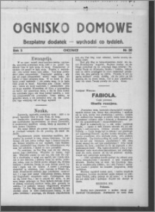 Ognisko Domowe : bezpłatny dodatek : wychodzi co tydzień, R. 5, nr 20