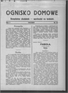 Ognisko Domowe : bezpłatny dodatek : wychodzi co tydzień, R. 5, nr 24