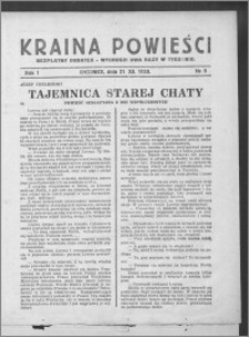 Kraina Powieści : bezpłatny dodatek 1928.12.21, R. 1, nr 9